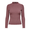 ONLY - BLUSE - EMMA 15180040 - ROSE BROWN DETAIL MELANGE