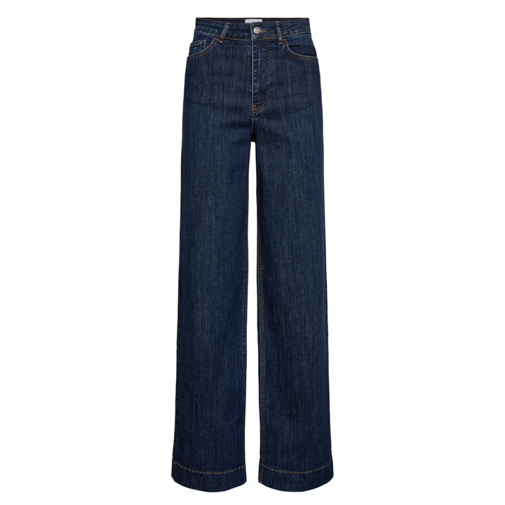 NÜMPH - JEANS - PARIS WIDE 706663 - DARK BLUE DENIM