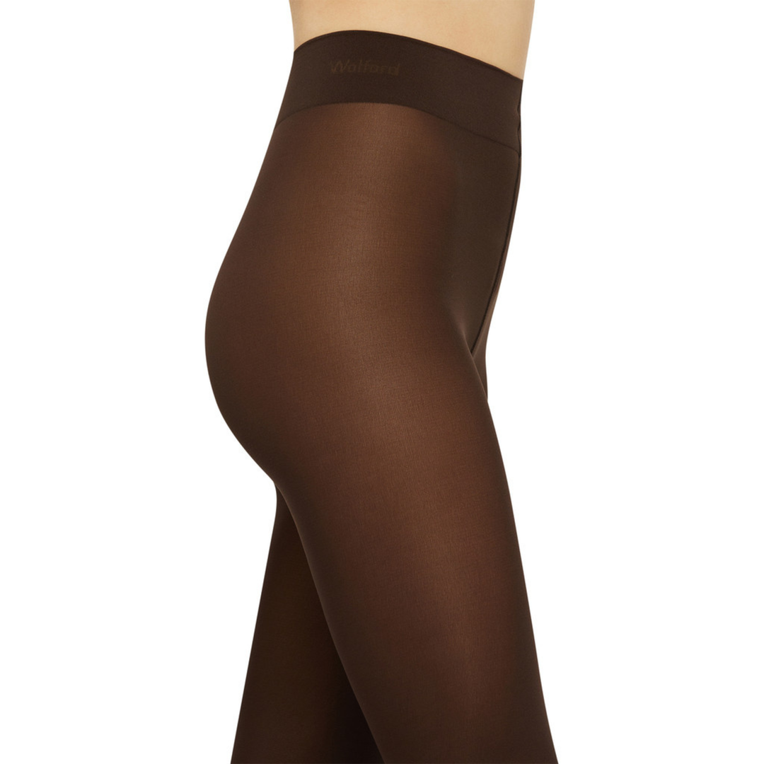 WOLFORD - STRØMPEBUKSER - VELVET DE LUXE 66 14775 - 4825 SOFT CACAO