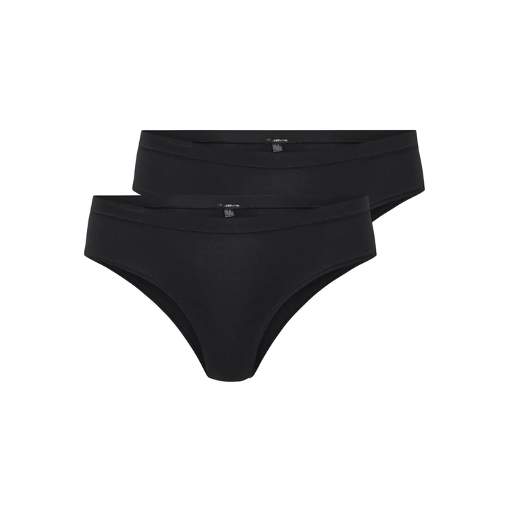 ONLY - 2-PAK TRUSSER - PEACHY BRAZIL 15354805 - SORT