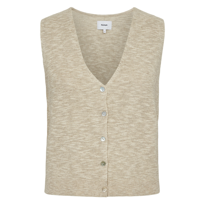 NÜMPH - VEST - PETRINA 706759 - WHITECAP GRAY
