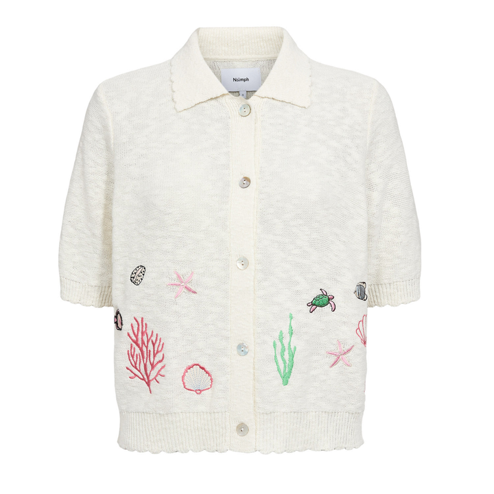 NÜMPH - CARDIGAN - SEANNA 706782 - CLOUD DANCER