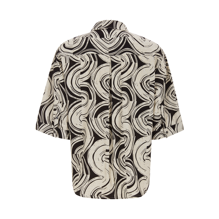 SOFT REBELS - SKJORTE - EDIE SR326-714 - GRAPHIC BLACK