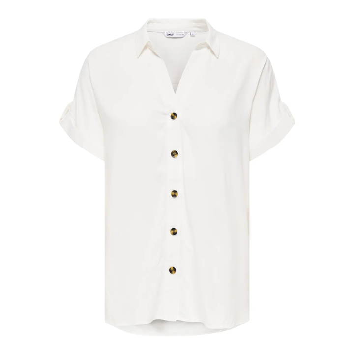 ONLY - SKJORTE - YASMIN 15348758 - SNOW WHITE