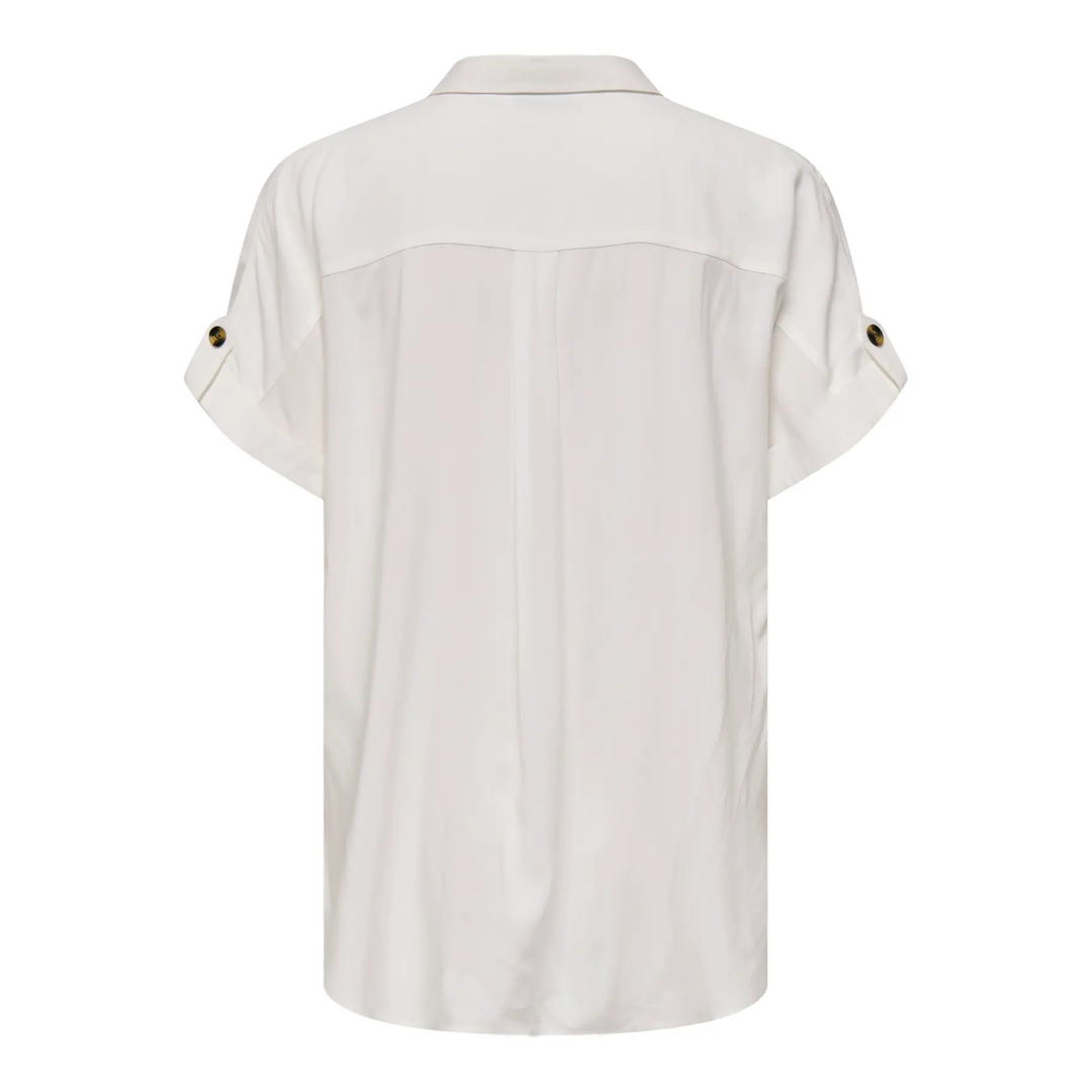 ONLY - SKJORTE - YASMIN 15348758 - SNOW WHITE