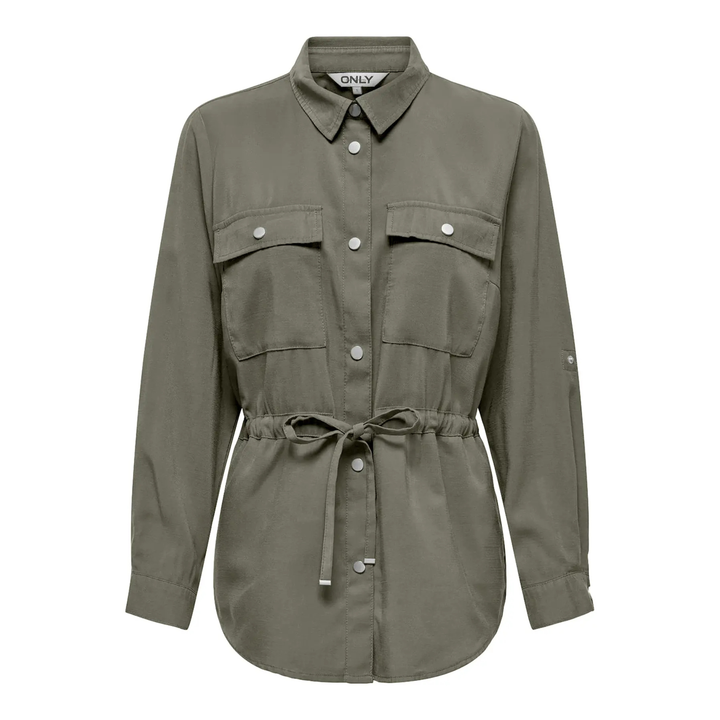 ONLY - SKJORTE - ARIS 15310852 - SMOKEY OLIVE