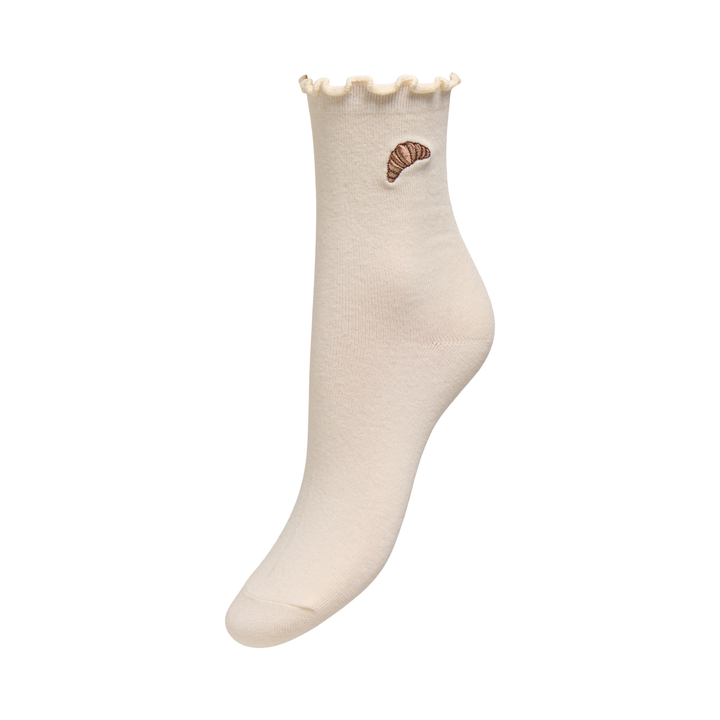 ONLY - STRØMPE - MINA 15383453 - WHITECAP GRAY/CROISSANT