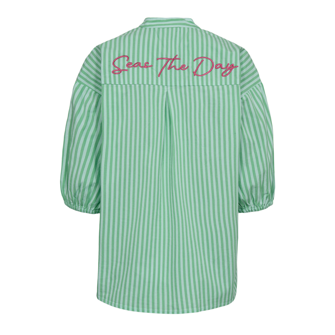 NÜMPH - SKJORTE - SEANNE 706842 - ABSINTHE GREEN