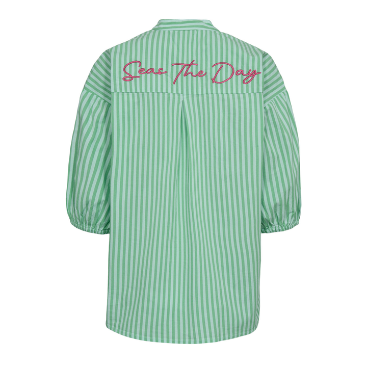 NÜMPH - SKJORTE - SEANNE 706842 - ABSINTHE GREEN