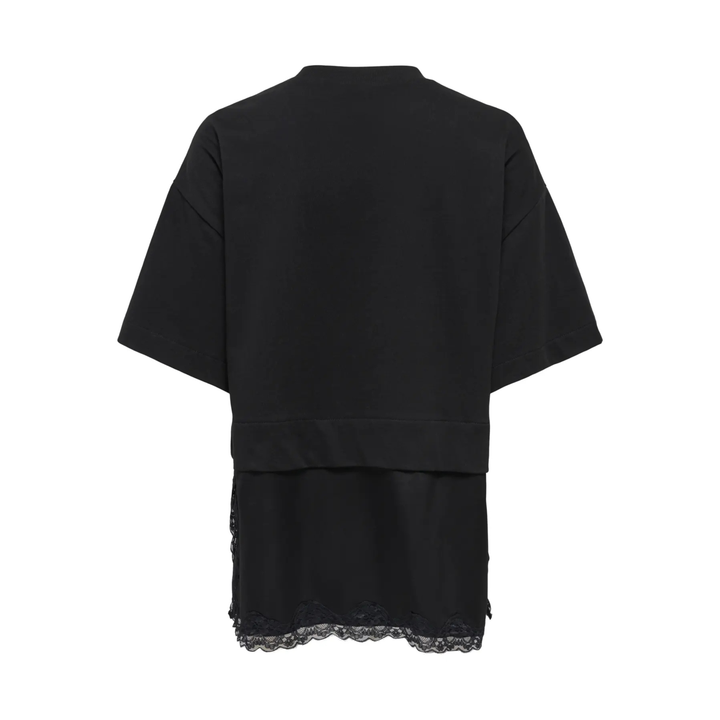 ONLY - T-SHIRT - MEXA LACE 15382176 - BLACK