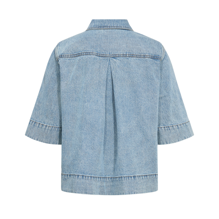 NÜMPH - DENIM SKJORTE - MALAGA 706863 - LIGHT BLUE DENIM