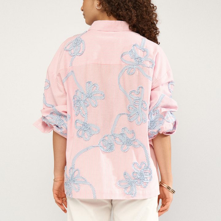 NÜMPH - SKJORTE - EMELIA OVERSIZE 707015 - PRISM PINK