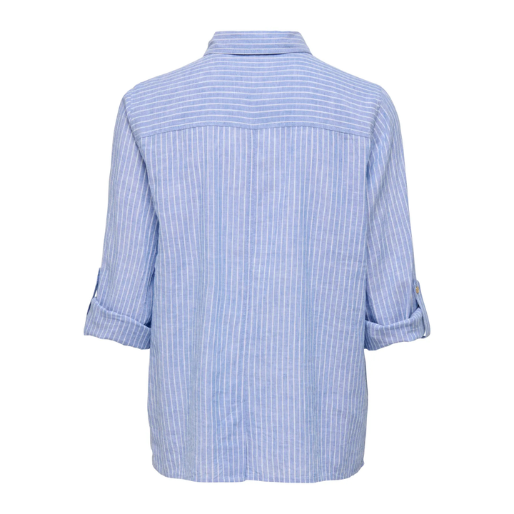 ONLY - SKJORTE - WENDY 15355352 - CASHMERE BLUE/WHITE STRIPES