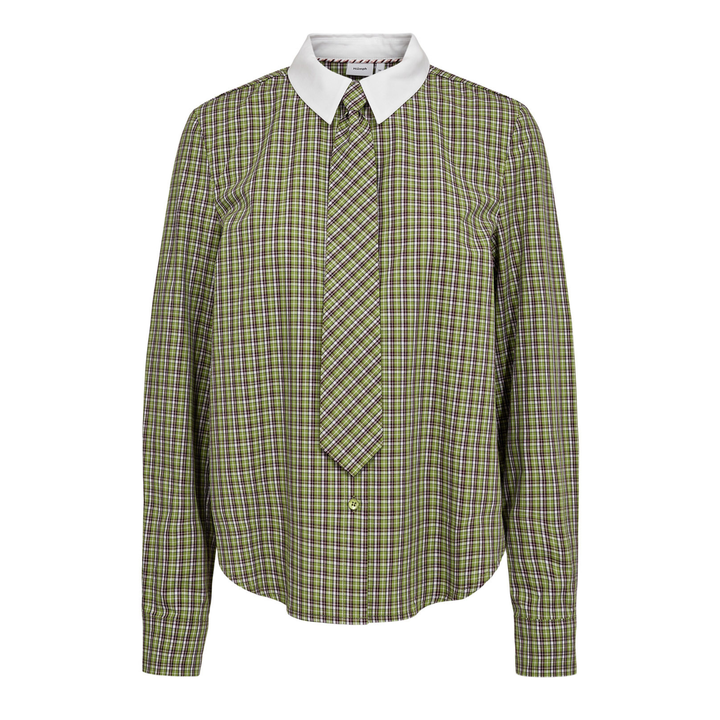 NÜMPH - SKJORTE - SUSSIE 707146 - FOREST GREEN