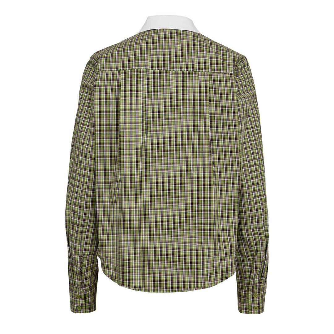 NÜMPH - SKJORTE - SUSSIE 707146 - FOREST GREEN