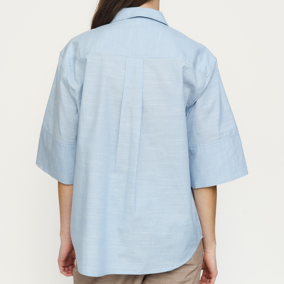 SOFT REBELS - SKJORTE - EBBI SR326-701 - FOREVER BLUE