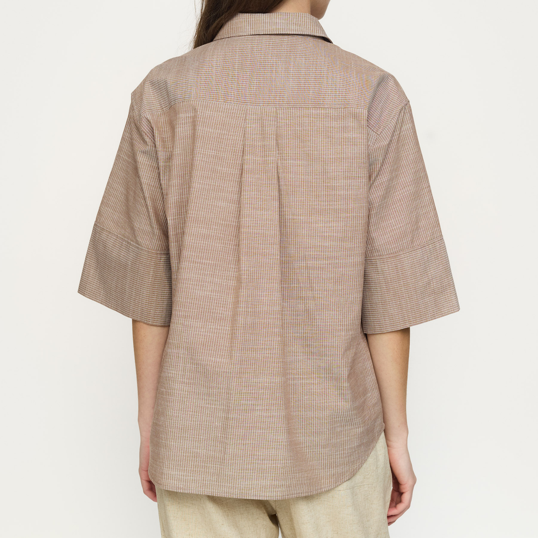 SOFT REBELS - SKJORTE - EBBI SR326-701 - BISON