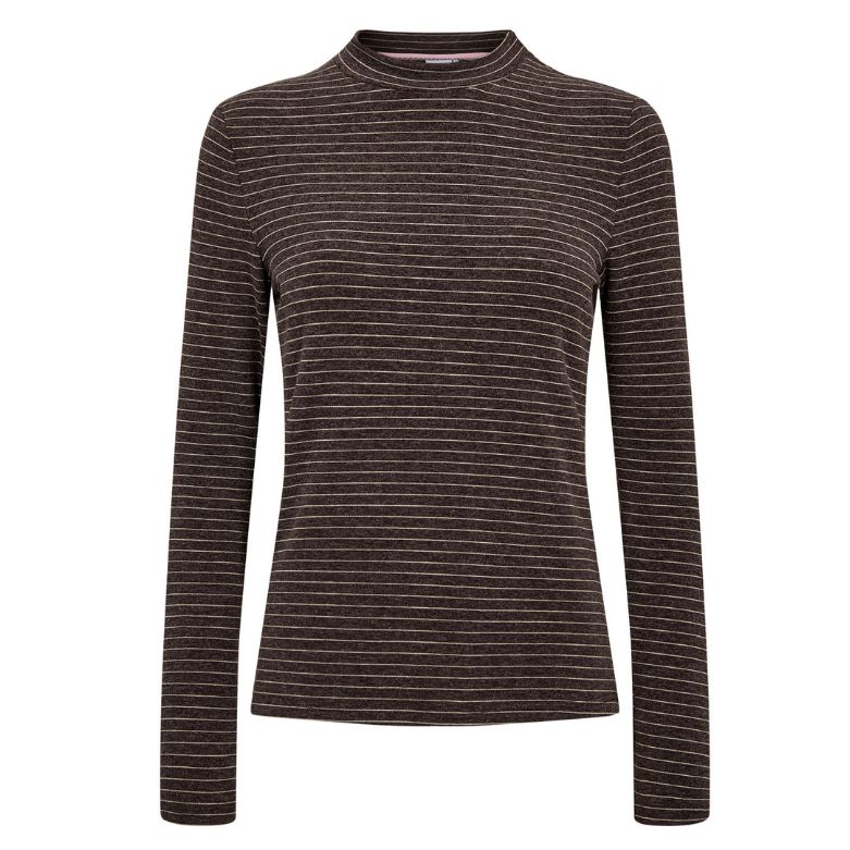 NÜMPH - BLUSE - LANIS - 707393 - 5698 - BLACK COFFEE