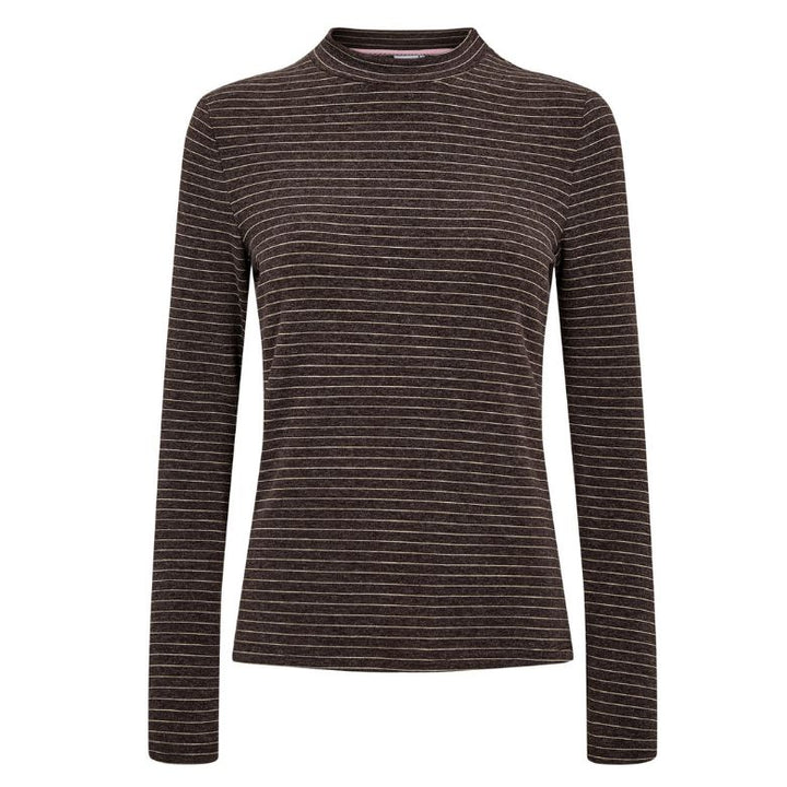 NÜMPH - BLUSE - LANIS - 707393 - 5698 - BLACK COFFEE