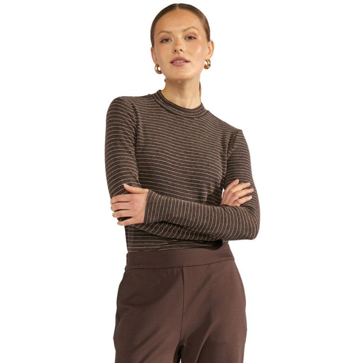 NÜMPH - BLUSE - LANIS - 707393 - 5698 - BLACK COFFEE