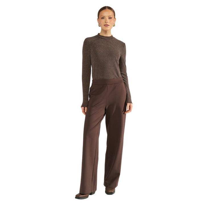 NÜMPH - BLUSE - LANIS - 707393 - 5698 - BLACK COFFEE