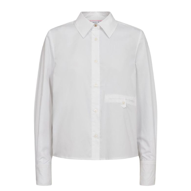 NÜMPH - SKJORTE - ASHO - 707216 - 9000 - BRIGHT WHITE