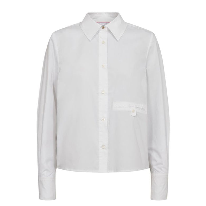 NÜMPH - SKJORTE - ASHO - 707216 - 9000 - BRIGHT WHITE