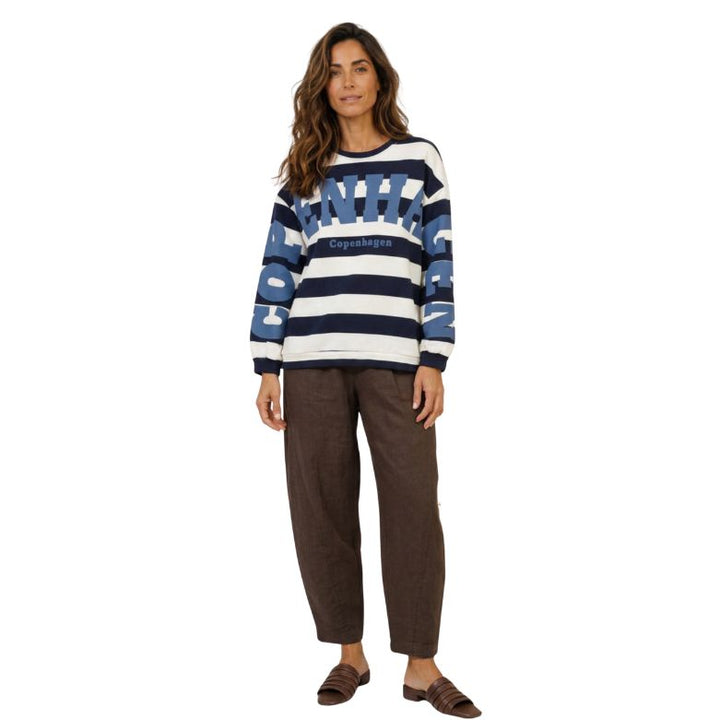 MARTA DU CHATEAU - SWEATSHIRT - NERINA - 22659S - BLUE/JEANS