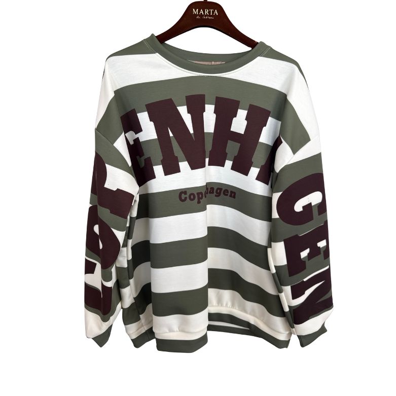 MARTA DU CHATEAU - SWEATSHIRT - NERINA - 22659S - MILITARY/MORO
