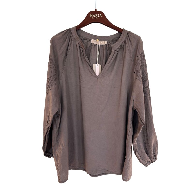 MARTA DU CHATEAU - BLUSE - SEVINA - 202742 - MORO