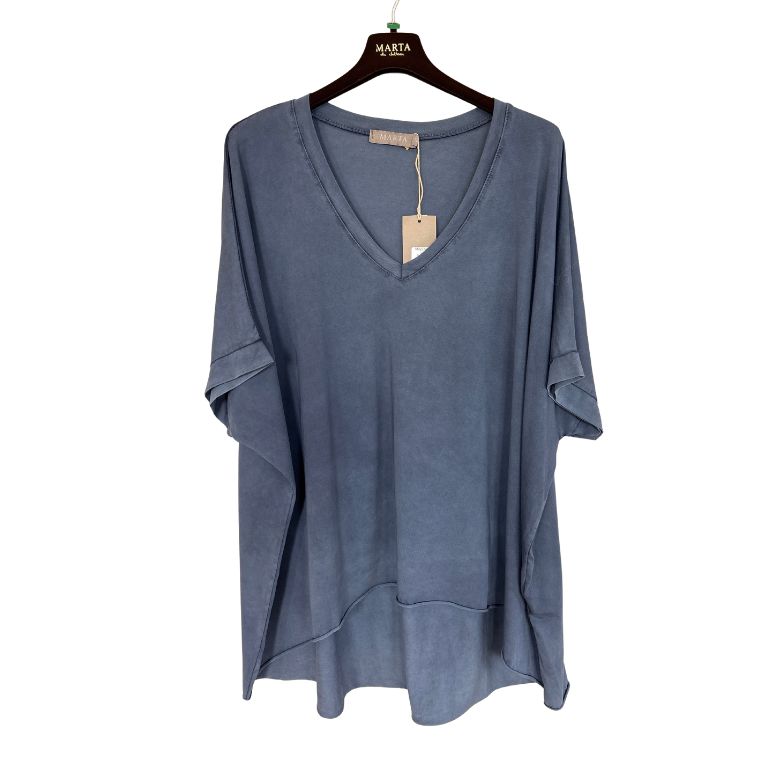 MARTA DU CHATEAU - T-SHIRT - ELISKA - 22627 - BLUE