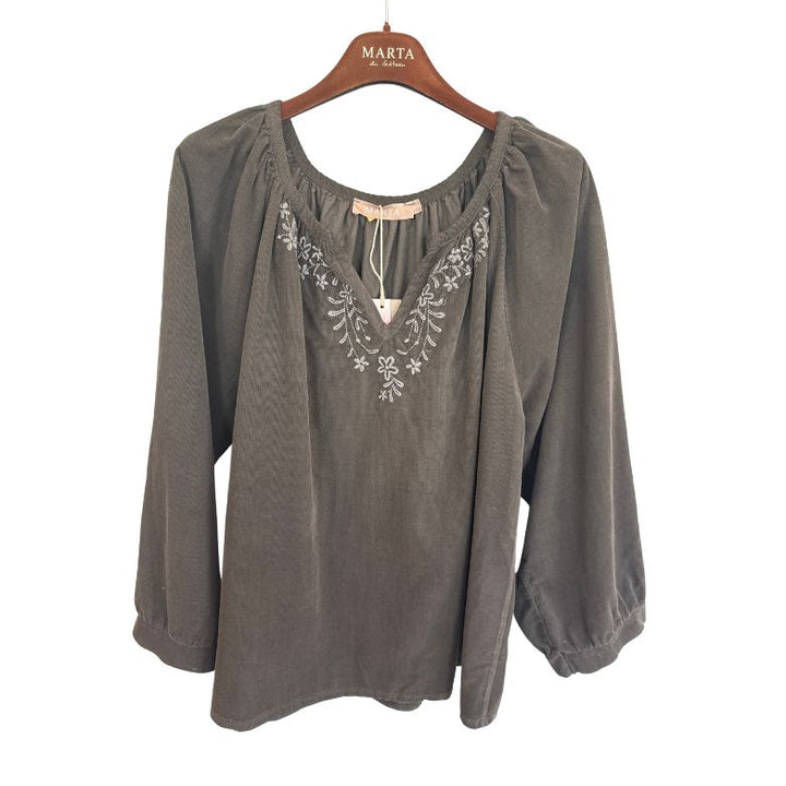 MARTA DU CHATEAU - BLUSE - FLAMINGO - 8529 - MORO