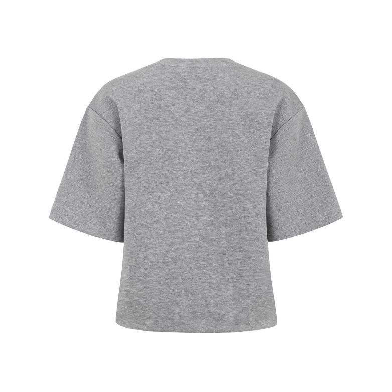TOODAY - T-SHIRT - AZRA BOXY TD126-143 - LIGHT GREY MELANCE