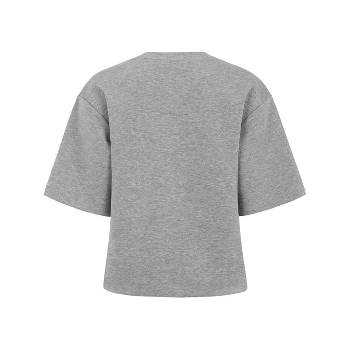 TOODAY - T-SHIRT - AZRA BOXY TD126-143 - LIGHT GREY MELANCE