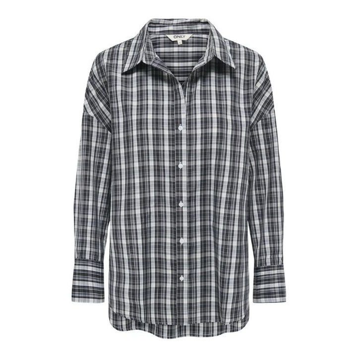 ONLY - SKJORTE - ALVA 15367554 - BLACK/WHITE CHECKS