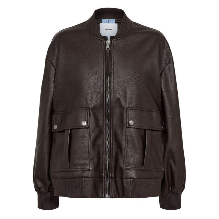 NÜMPH - BOMBER JAKKE - VALERY 707560 - CHOCOLATE PLUM