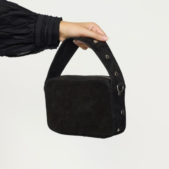 SOFT REBELS - TASKE - METZ SUEDE SR626-100 - BLACK