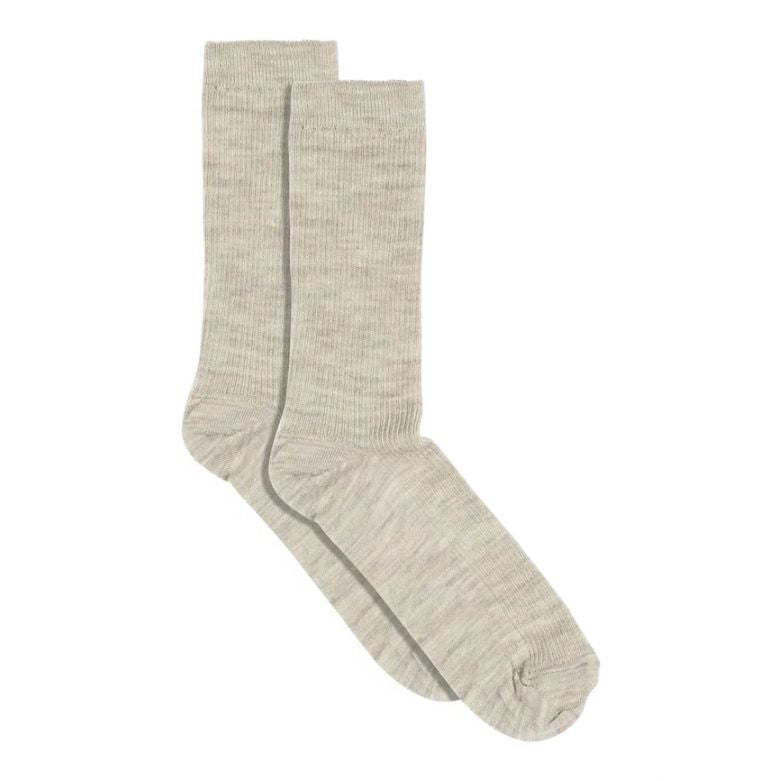 MPWOMAN - ULDSTRØMPER - FINE WOOL 50102 - LIGHT BROWN MELANGE
