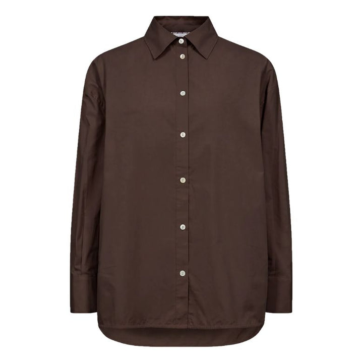 NÜMPH - SKJORTE - ISSY 707383 - BLACK COFFEE