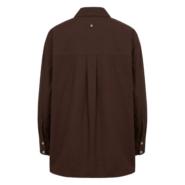 NÜMPH - SKJORTE - ISSY 707383 - BLACK COFFEE