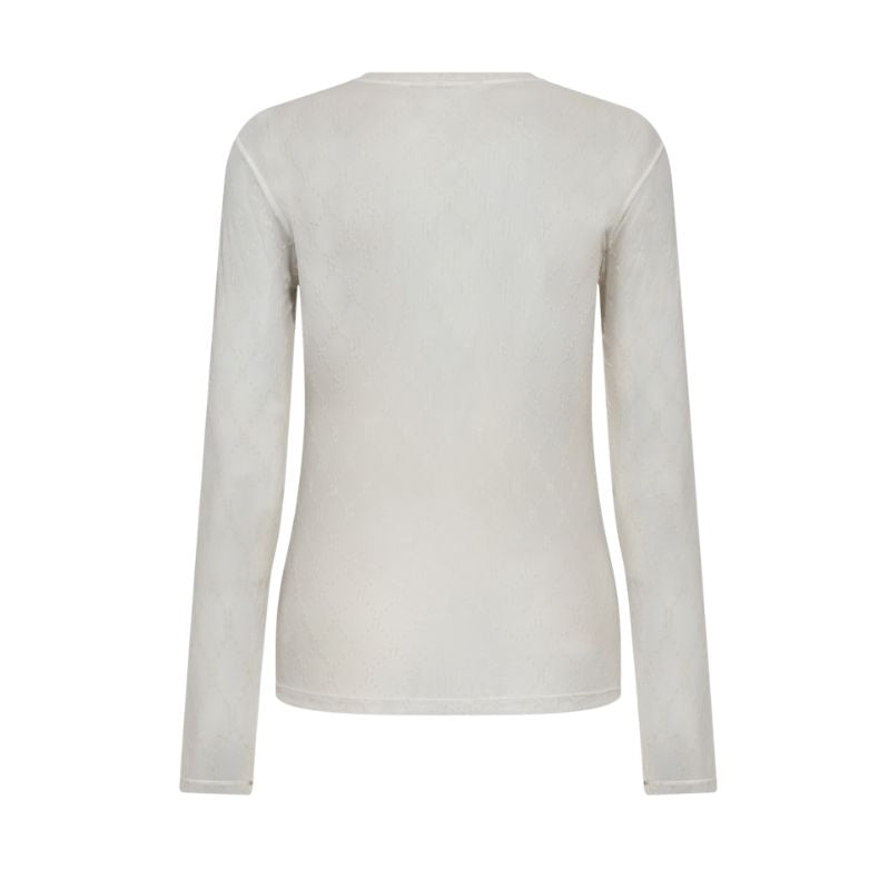 HYPE THE DETAIL - MESH BLUSE - 3-300-1400-1 - HVID