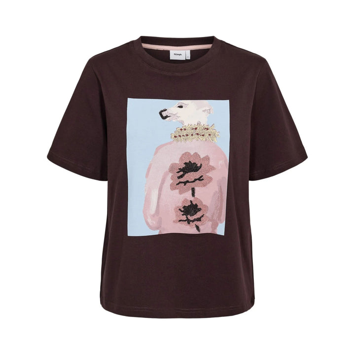 NÜMPH - T-SHIRT - MANTA 707574 - CHOCOLATE PLUM