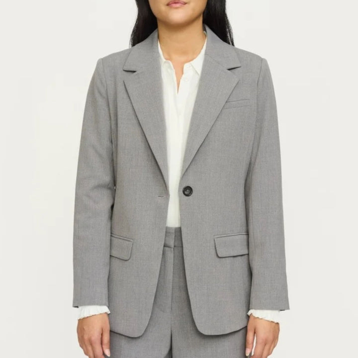 SOFT REBELS - BLAZER - VILJA SR125-710 - MEDIUM GREY MELANGE