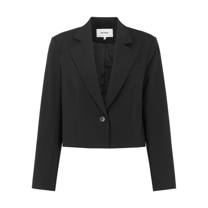 SOFT REBELS - BLAZER - VILJA CROPPED SR127-700 - SORT