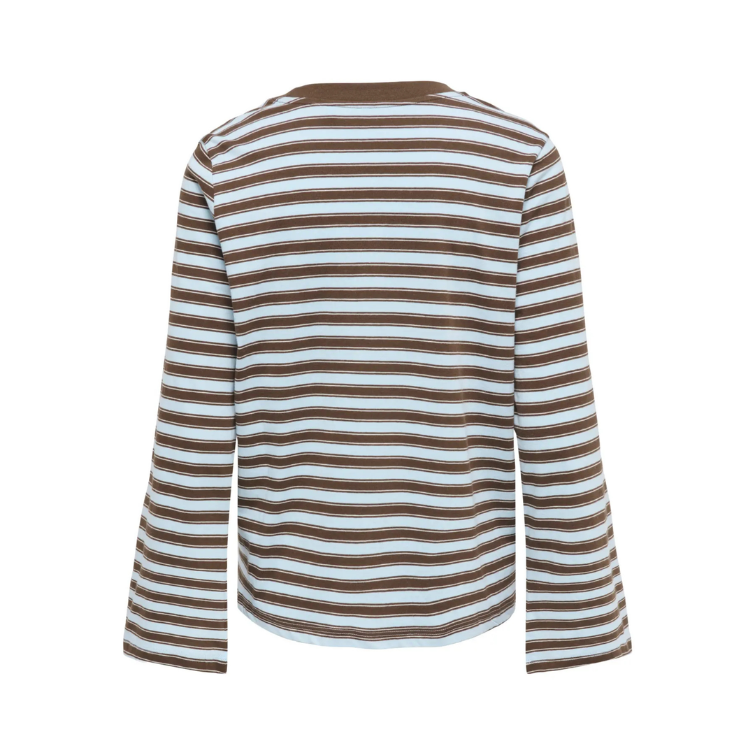 ONLY - BLUSE - LUNA HAPPY 15388390 - SKYWAY STRIPES/VANILLA ICE/DEMITASSE