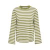 ONLY - BLUSE - LUNA HAPPY 15388390 - AVOCADO STRIPES/POTTING SOIL/CLOUD DANCER
