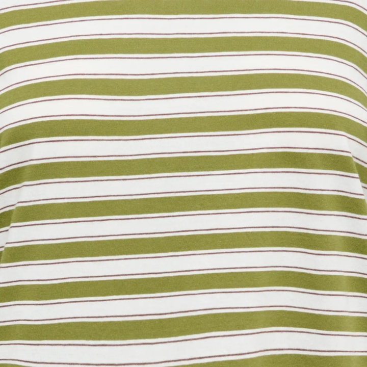 ONLY - BLUSE - LUNA HAPPY 15388390 - AVOCADO STRIPES/POTTING SOIL/CLOUD DANCER