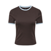 ONLY - T-SHIRT - BINA 15390610 - CHOCOLATE TORTE/CASHMERE CONTRAST