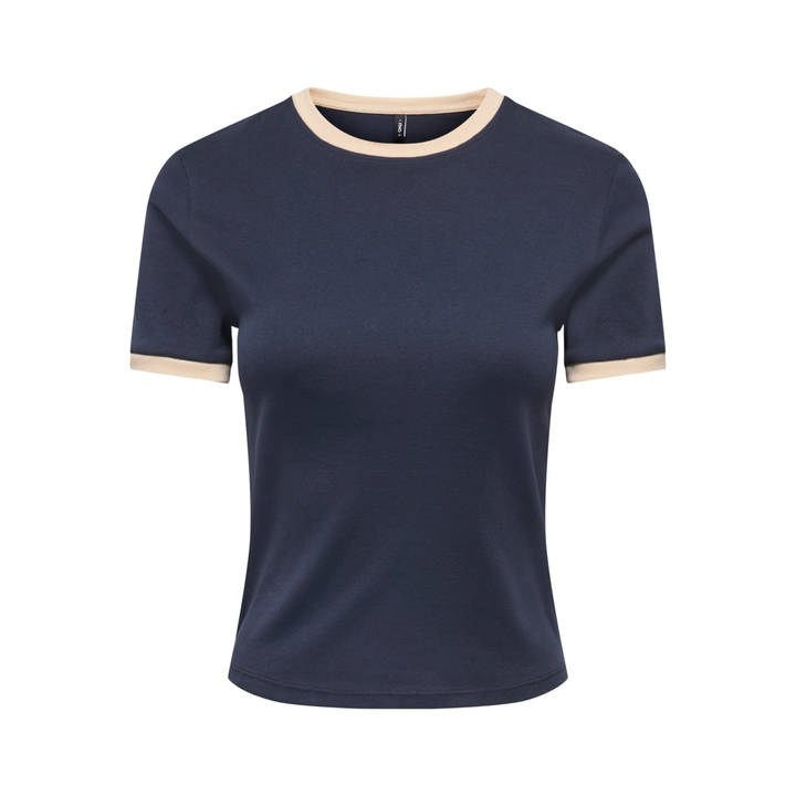 ONLY - T-SHIRT - BINA 15390610 - NIGHT SKY/BISCOTFI CONTRAST
