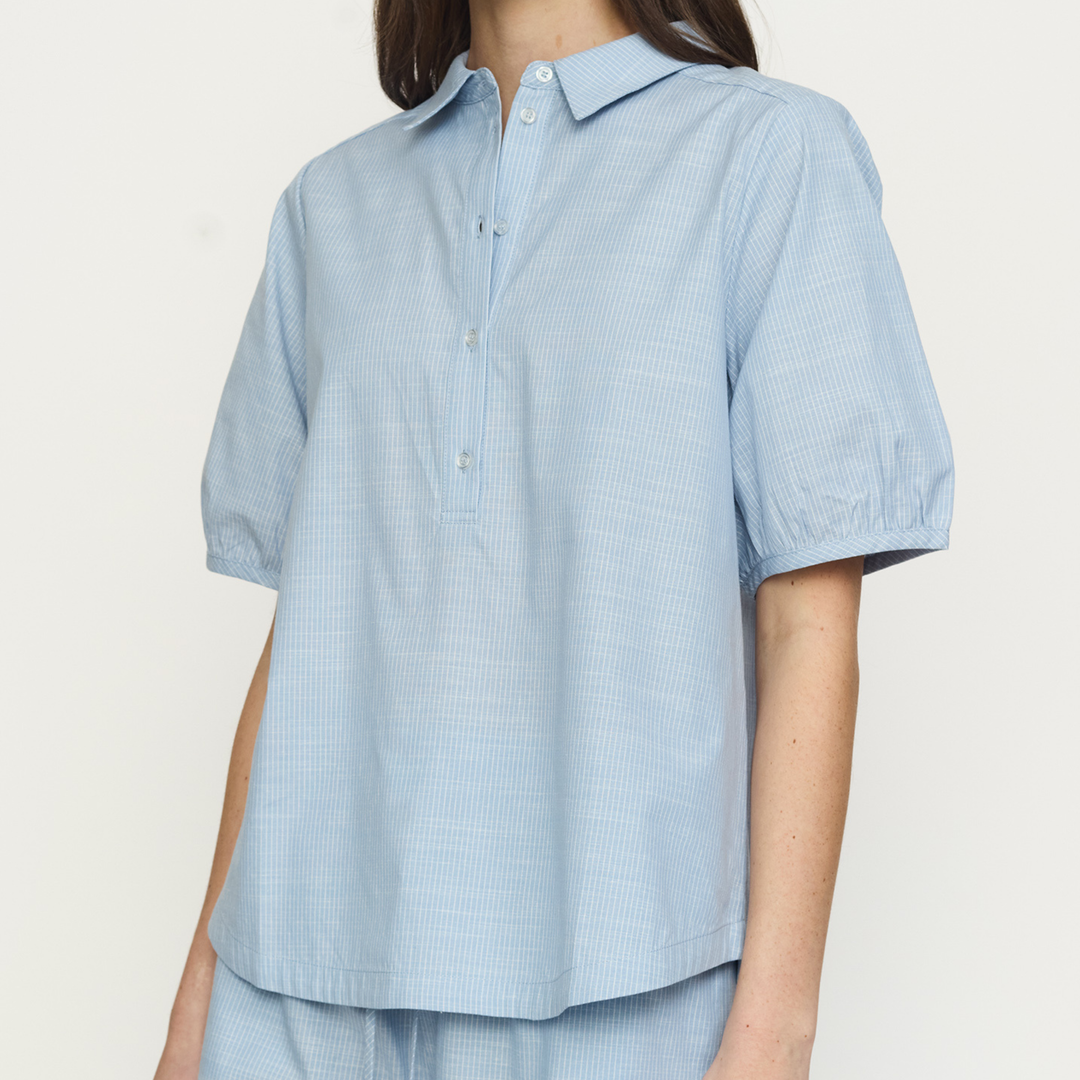 SOFT REBELS - SKJORTE - EBBI SR325-707 - FOREVER BLUE